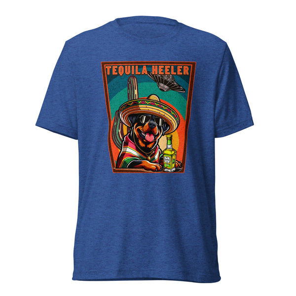 Tequila Heeler - Rottweiler - Unisex Short Sleeve T-Shirt- Woof & Bone