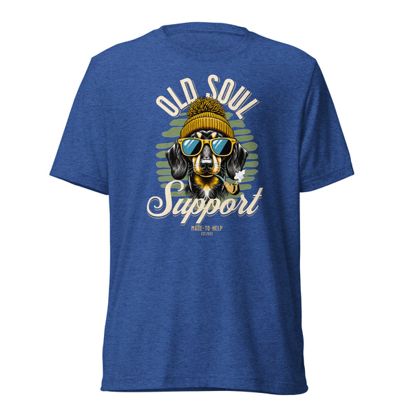 Old Soul Support - Dachshund- Unisex Short Sleeve T-Shirt- Woof & Bone