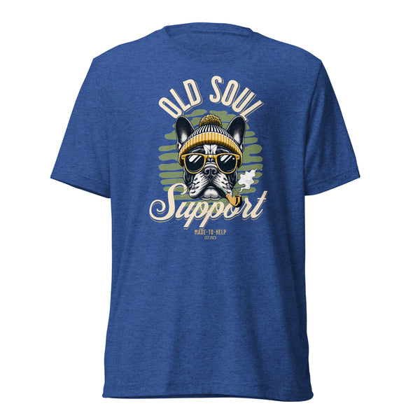 Old Soul Support - French Bulldog - Unisex Short Sleeve T-Shirt- Woof & Bone